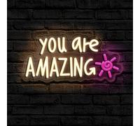 You Are Amazing - Insegna al neon da appendere alla parete, per camera da letto, aula scolastica, bar, pub, club, asilo, dimmerabile, luce al neon a LED USB, per matrimoni, feste di compleanno, regali