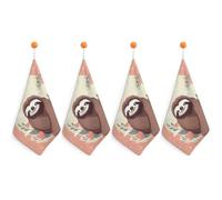 You are Awesome Sloth 4 pezzi di strofinacci da cucina super assorbenti in microfibra, strofinacci ad asciugatura rapida con anello per appendere, strofinacci morbidi per la cucina, set decorativo