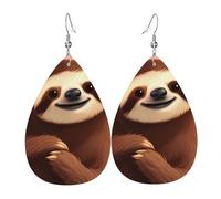 You Are Awesome Sloth Orecchini In Pelle Leggera Pendenti Moda Orecchini Per Donne Carnevale