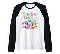 You Are Chosen Precious Crayons Bibbia Verse Faith Teacher Maglia con Maniche Raglan