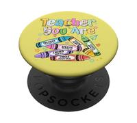 You Are Chosen Precious Crayons Bibbia Verse Faith Teacher PopSockets PopGrip Adesivo
