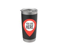 You Are Here | Minimal Conceptual Design Bicchiere termico in acciaio inox doppia parete