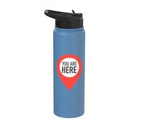 You Are Here | Minimal Conceptual Design Stainless Steel Insulated Water Bottle