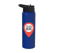 You Are Here | Minimal Conceptual Design Stainless Steel Insulated Water Bottle