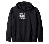 You Are His Treasured Possession Bibbia Citazione Dichiarazione Felpa con Cappuccio