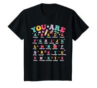 You Are Letters Alfabeto ABC Scuola Studente Bambini Donne Uomini Maglietta