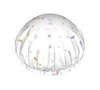 You are magic Cuffia da bagno stampata, protezione per capelli a doppio strato, copertura elastica per capelli per lavare il viso, 27 cm