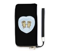 You are My Otter - Portafoglio da donna a metà sottile, borsetta lunga e carina, pochette da polso, porta carte di credito, Stile:, 20x10.5cm