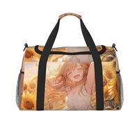 You Are My Sunshine Borsa a tracolla con stampa girasole per donne e uomini, borsa a tracolla per yoga, viaggi, must have, nero, Taglia unica