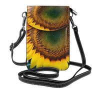 You Are My Sunshine - Borsa a tracolla da donna in pelle con stampa girasole e tracolla regolabile