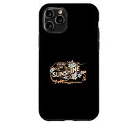 You are my sunshine Floral Flowers Spring Botanical Custodia per iPhone 11 Pro