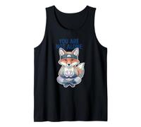 You Are Not Alone Fox Yoga Mindfulne Lotus Flower Meditazione Canotta