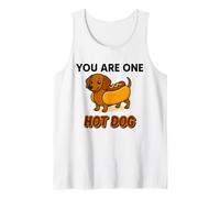 You Are One Hot Dog - Divertente Bassotto in Stile Cartone Canotta