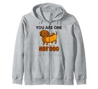 You Are One Hot Dog - divertente bassotto in stile cartone Felpa con Cappuccio