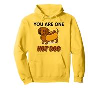 You Are One Hot Dog - divertente bassotto in stile cartone Felpa con Cappuccio