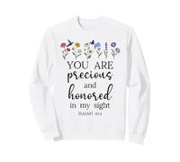 You Are Precious Honored in My Sight Isaiah 43:4 Bible Verse Felpa