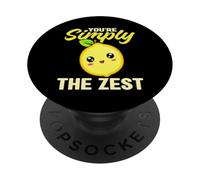You are Simply The Zest Kawaii Lemon Cute Pun PopSockets PopGrip Adesivo