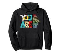 You Are Smart Messaggio Positivo Gentilezza Abbigliamento Motivazionale Felpa con Cappuccio