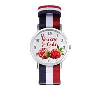 You are So Cute - Orologio da polso al quarzo con numeri arabi e cinturino regolabile per uomo e donna