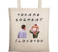 You are So Great I Love You Funny Turkey - Borsa tote in cotone ecologico naturale beige