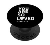 You Are So Loved John 3:16 Versetto della Bibbia Cristiano PopSockets PopGrip Adesivo