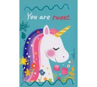 You are sweet-Lined Notebook with heart interior and trackers