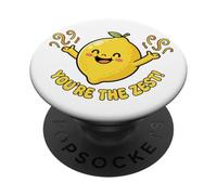 You are the Best Zest Funny Cute Lemon Pun Dichiarazione positiva PopSockets PopGrip Adesivo
