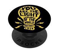 You are the Light Catholic Bible Verse Matteo PopSockets PopGrip Adesivo