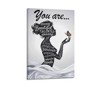 You Are Wall Art, Empowering Print, Poster di amore per se stessi, poster su tela con immagine decorativa su tela, poster decorativo da parete e stampa artistica moderna per la camera da letto, 30,5 x