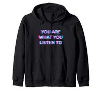 You Are What You Listen To Music Festival EDM Rave 90s Raver Felpa con Cappuccio