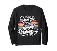 You Are Your Longest Relationship Self-Love Reminder |- Maglia a Manica