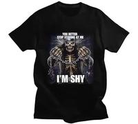 You Better Stop Staring AT Me T-Shirts Black M