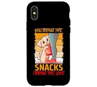 YOU BRING THE SNACKS I RING THE LOVE Custodia per iPhone X/XS