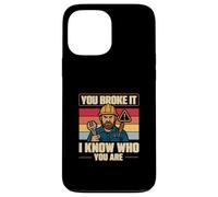You Broke It So chi sei Vintage Facilities Manager Custodia per iPhone 13 Pro Max