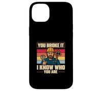 You Broke It So chi sei Vintage Facilities Manager Custodia per iPhone 14 Plus