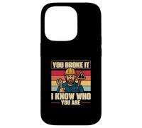 You Broke It So chi sei Vintage Facilities Manager Custodia per iPhone 14 Pro