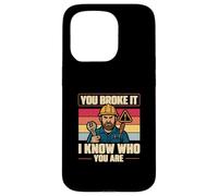 You Broke It So chi sei Vintage Facilities Manager Custodia per iPhone 15 Pro