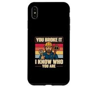 You Broke It So chi sei Vintage Facilities Manager Custodia per iPhone XS Max