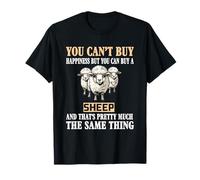 You Can Buy Happiness A Sheep Funny Saying Animal Lovers Maglietta