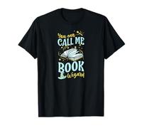 You Can Call Me Book Wizard Bibliotecario Maglietta