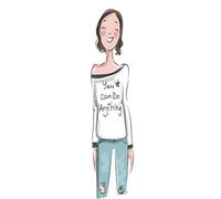 You Can Do Anything Notebook: Female Notebook