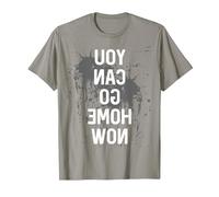 You Can Go Home Now - Maglietta per Il Sudore e l'allenamento Maglietta, Uomo, Ardesia, M