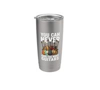 You Can Never Have Too Many Guitars Collezione di chitarre retrò Bicchiere termico in acciaio inox doppia parete