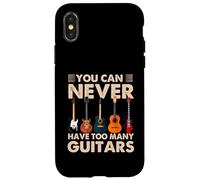 You Can Never Have Too Many Guitars Music Guitar Custodia per iPhone X/XS