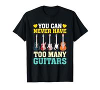 You Can Never Have Too Many Guitars T-Shirt, Musica Maglietta
