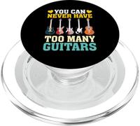 You Can Never Have Too Many Guitars T-shirt, Musica PopSockets PopGrip per MagSafe