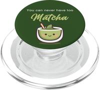 You Can Never Have Too Matcha - Japanese Green Tea Graphic PopSockets PopGrip per MagSafe