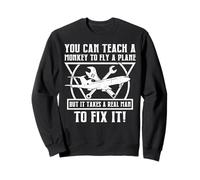 You Can Teach A Monkey To Fly A Plane Felpa