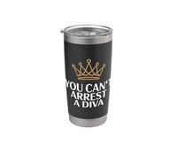 You Can't Arrest A Diva. Bicchiere termico in acciaio inox doppia parete