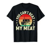 You Can't Beat My Meat Smoker Regali Bbq Pit Grill Dad Maglietta